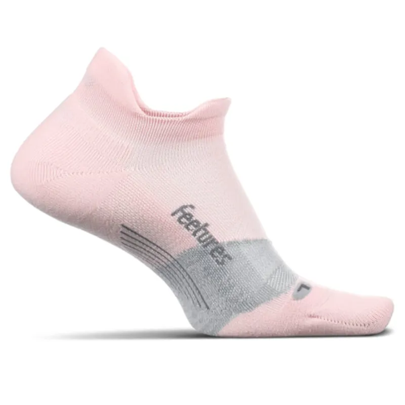 Feetures Elite Light Cushion No Show Tab in Solid Propulsion Pink